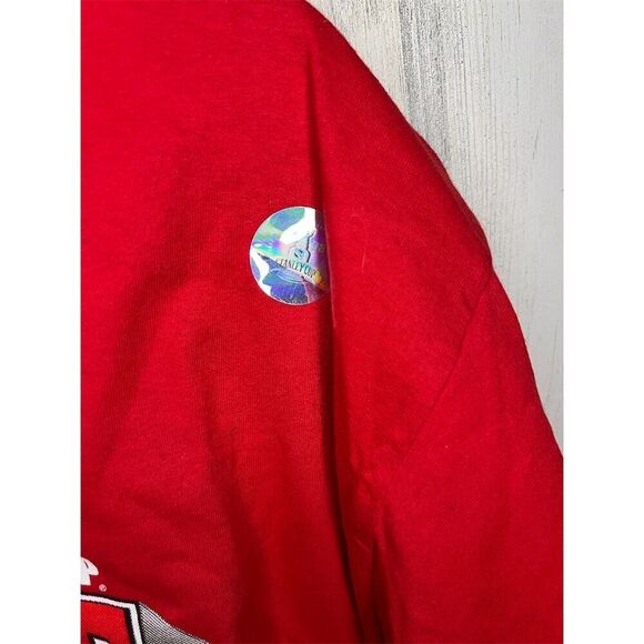 Lee Detroit Red Wings 1998 Stanley Cup Champions T-Shirt Red XL Vintage - Picture 2 of 6